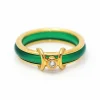 Bague Or jaune Agate Diamant