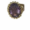 Bague Or Jaune Améthyste