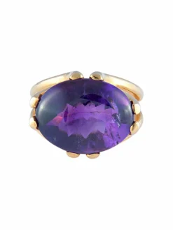 Bague Or jaune Améthyste