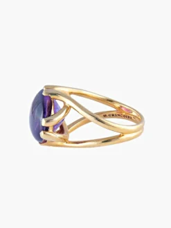 Bague Or jaune Améthyste