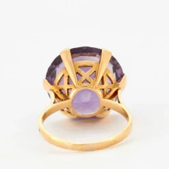 Bague Or Jaune Améthyste
