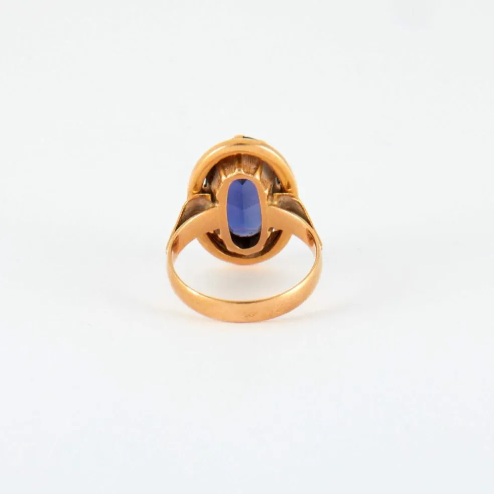 Bague Or jaune Améthyste