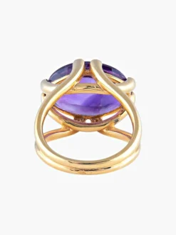 Bague Or jaune Améthyste