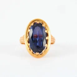 Bague Or jaune Améthyste