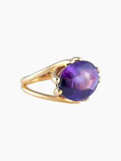Bague Or jaune Améthyste
