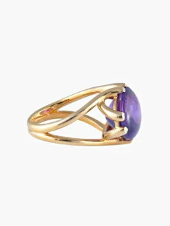 Bague Or jaune Améthyste