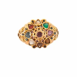 Bague or jaune arabesque