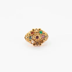 Bague or jaune arabesque