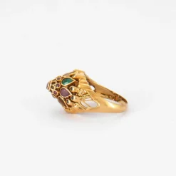 Bague or jaune arabesque