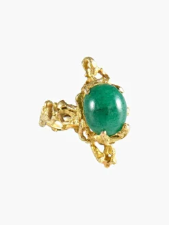 Bague Or Jaune Aventurine
