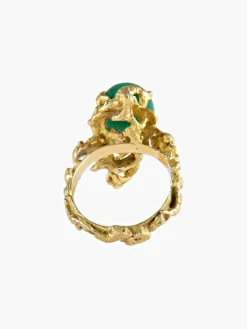 Bague Or Jaune Aventurine