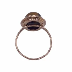 Bague or jaune cabochon œil-de-tigre