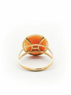 Bague or jaune camée