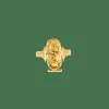 Bague Or Jaune Cartouche Egyptien