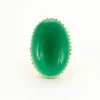 Bague or jaune chrysopase