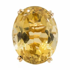 Bague Or jaune Citrine