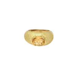 Bague Or jaune Citrine