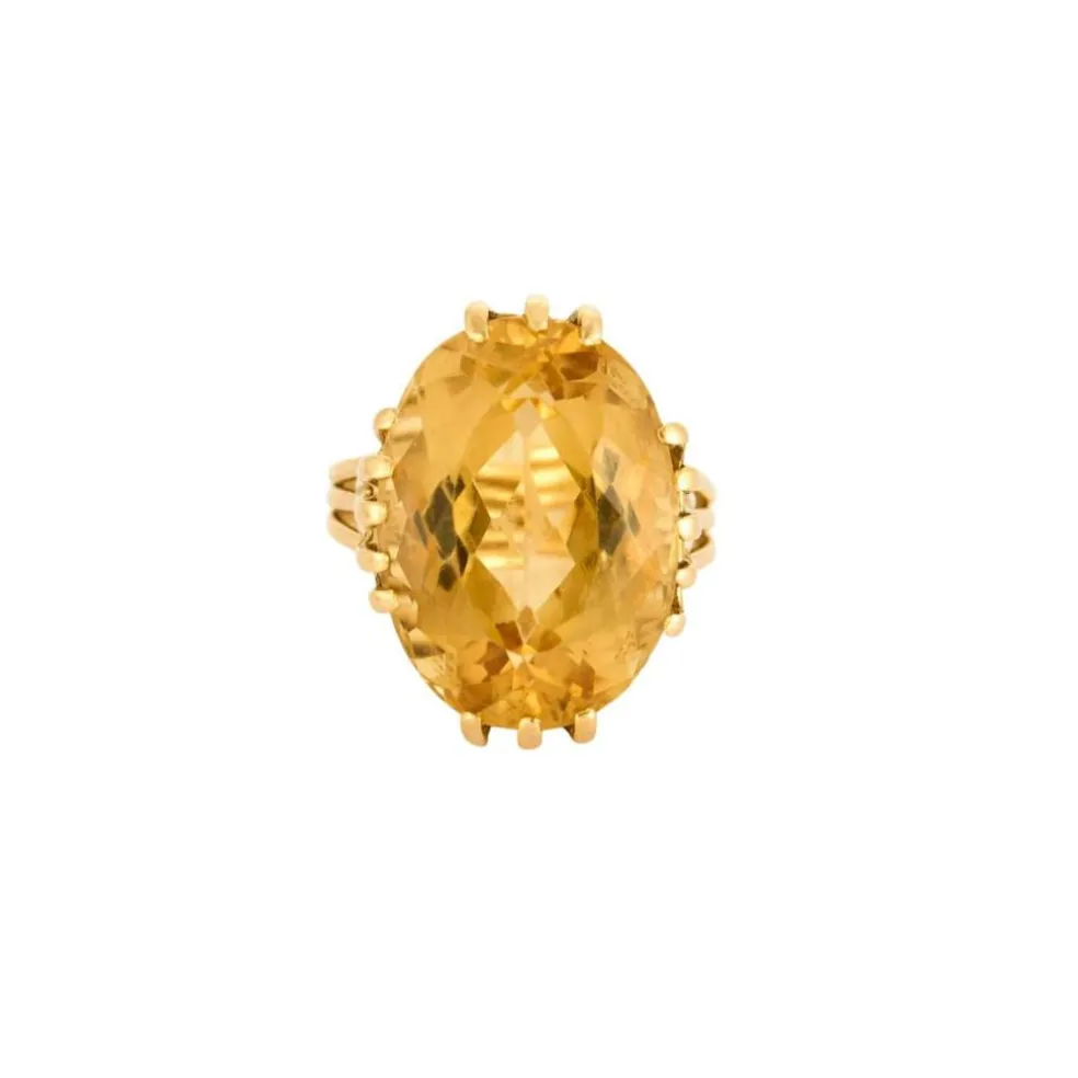 Bague or jaune Citrine