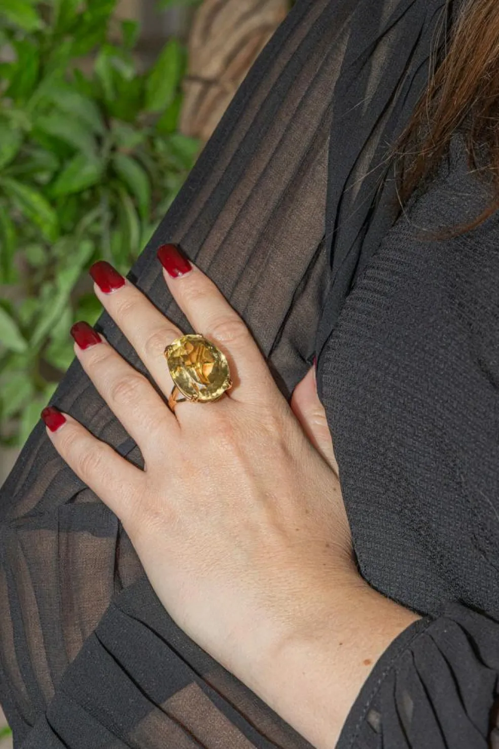 Bague Or jaune Citrine