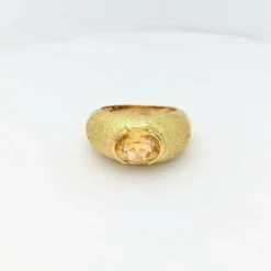 Bague Or jaune Citrine