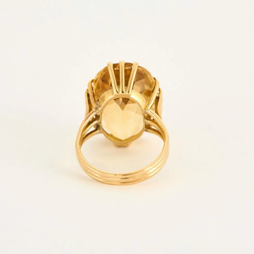 Bague or jaune Citrine
