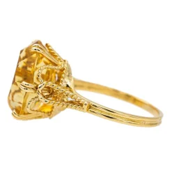 Bague Or jaune Citrine