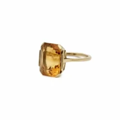 Bague Or jaune Citrine