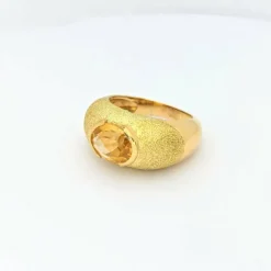 Bague Or jaune Citrine