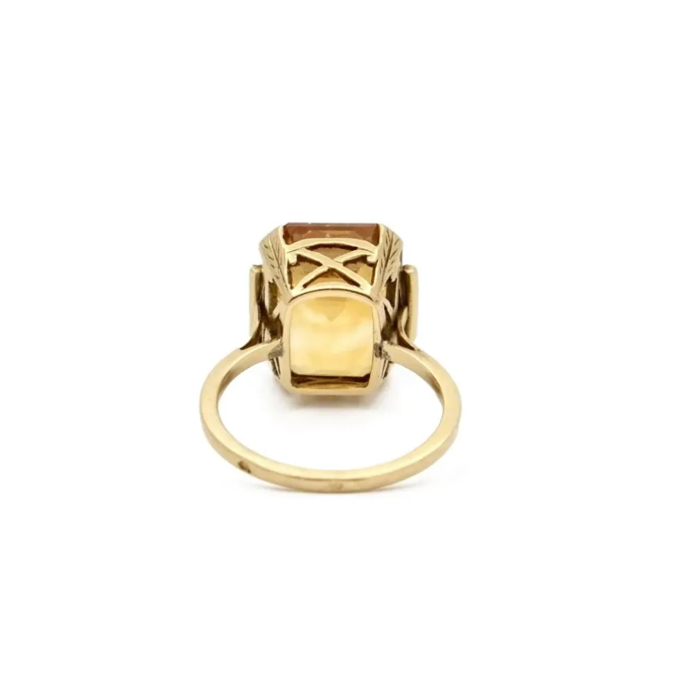 Bague Or jaune Citrine