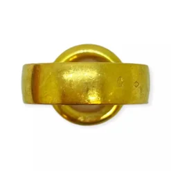 Bague or jaune demi perle