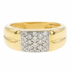 Bague Or jaune diamant