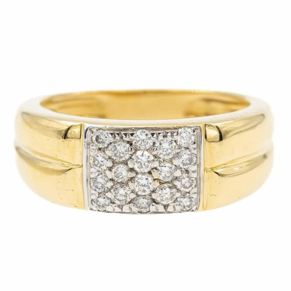 Bague Or jaune diamant