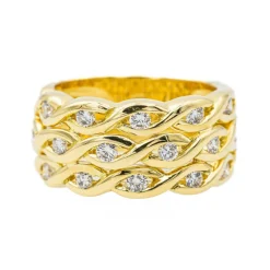 Bague Or jaune Diamant