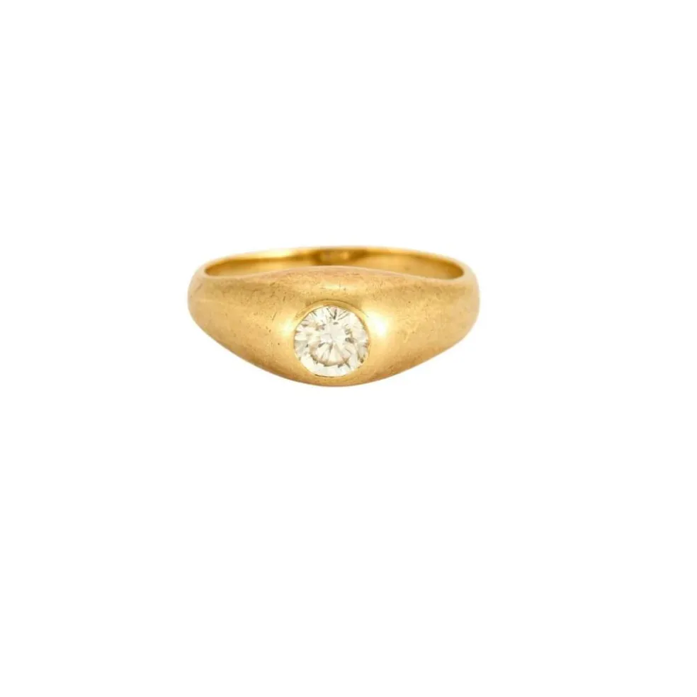 Bague or jaune diamant