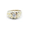 Bague or jaune diamant