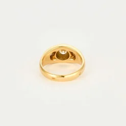 Bague or jaune diamant
