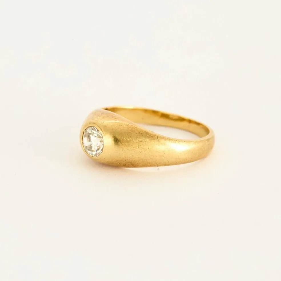 Bague or jaune diamant
