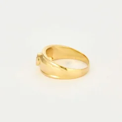 Bague or jaune diamant