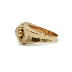 Bague or jaune diamant