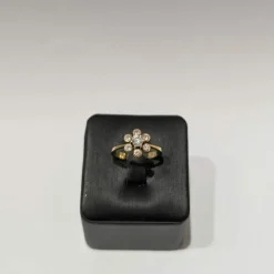 Bague or jaune diamant