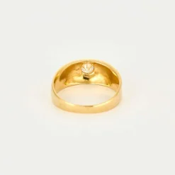 Bague or jaune diamant