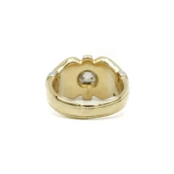 Bague or jaune diamant