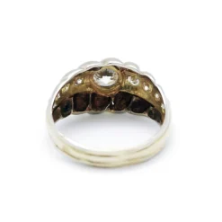 Bague or jaune diamant