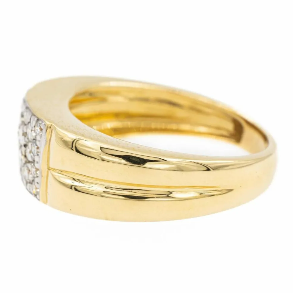 Bague Or jaune diamant