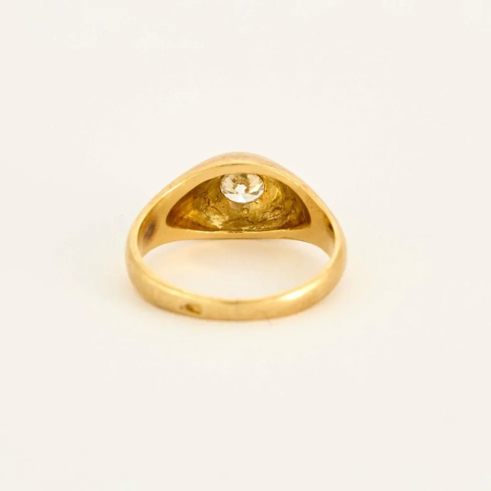 Bague or jaune diamant