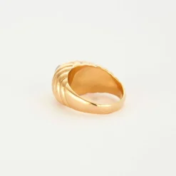 Bague or jaune diamant