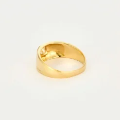 Bague or jaune diamant