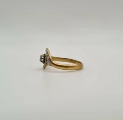 Bague or jaune diamant