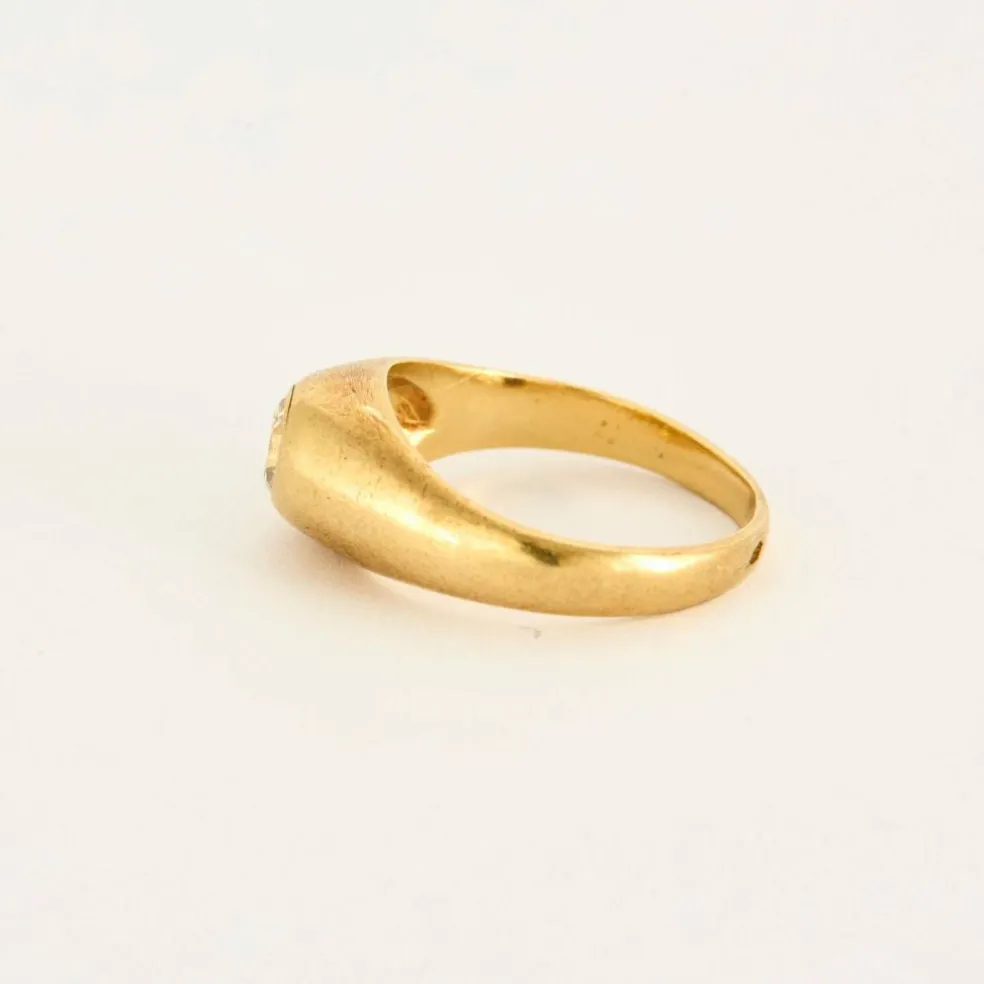 Bague or jaune diamant