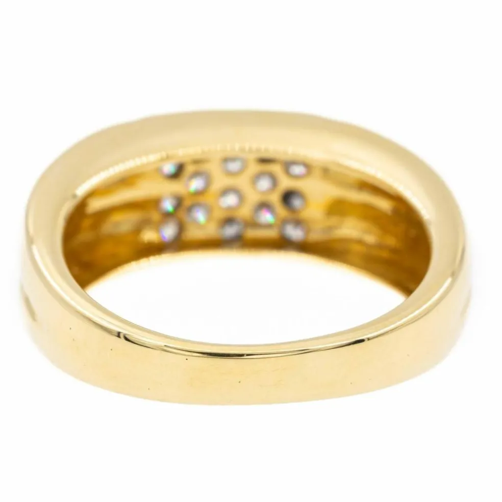 Bague Or jaune diamant